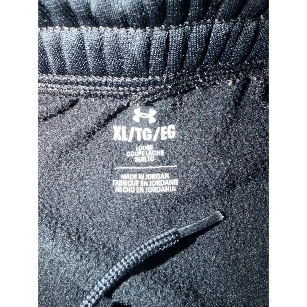 Under Armour Jogger Sweatpants Mens XL Black Fleece Drawstring Tapered‎